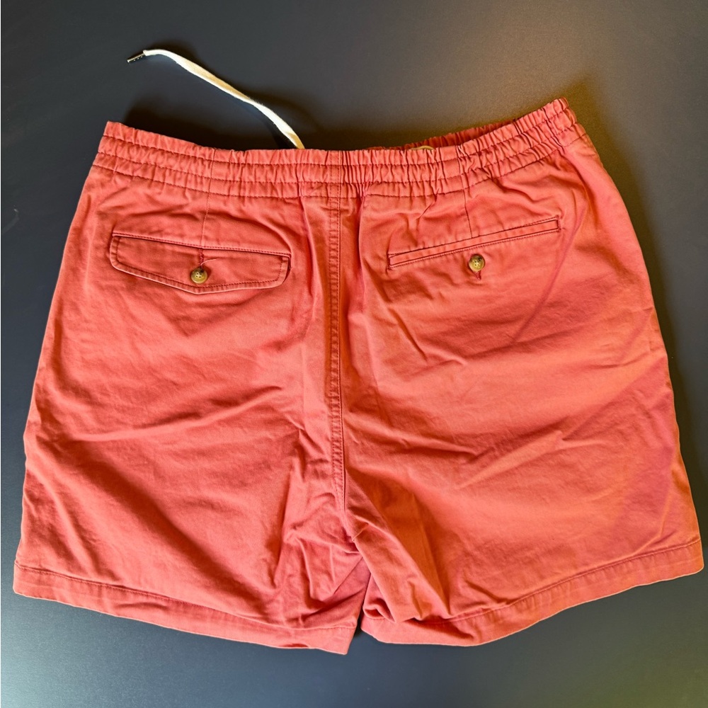 Polo by Ralph Lauren Gray and Red Flat Front Shorts